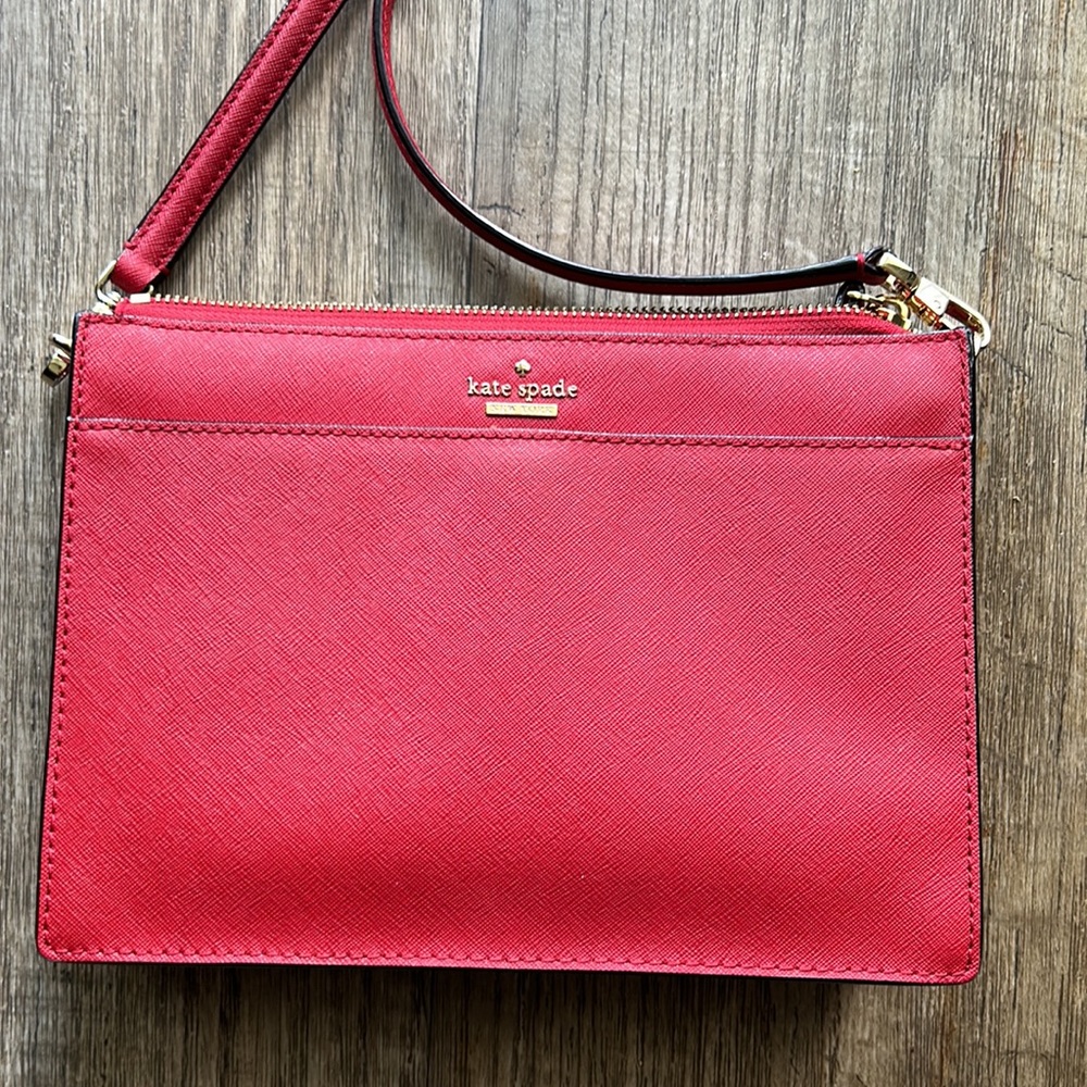 Kate Spade Red Rectangular Crossbody - image 2